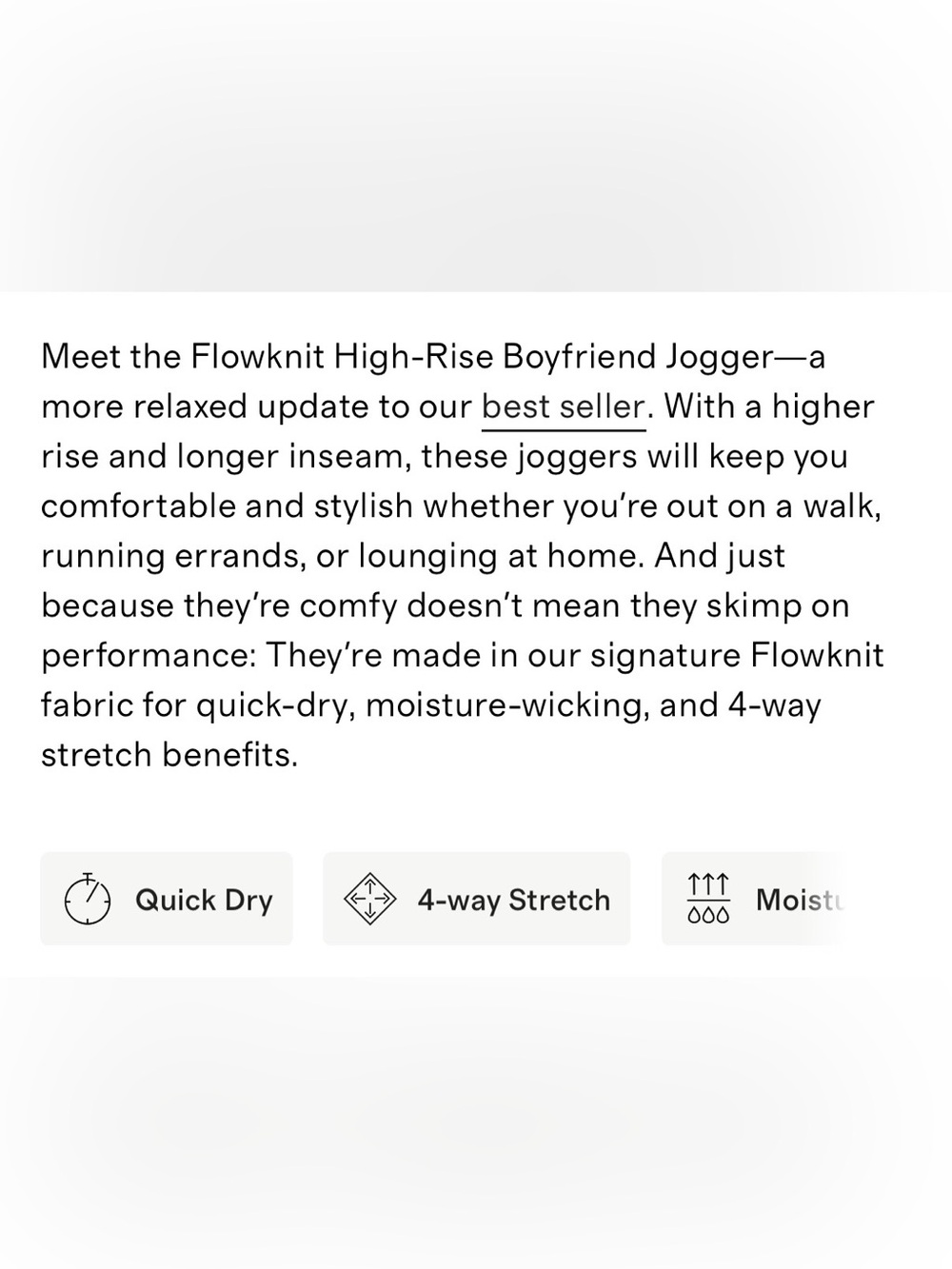 Quince Flowknit High-Rise Boyfriend Joggers, Heather Green - Picture 10 of 10